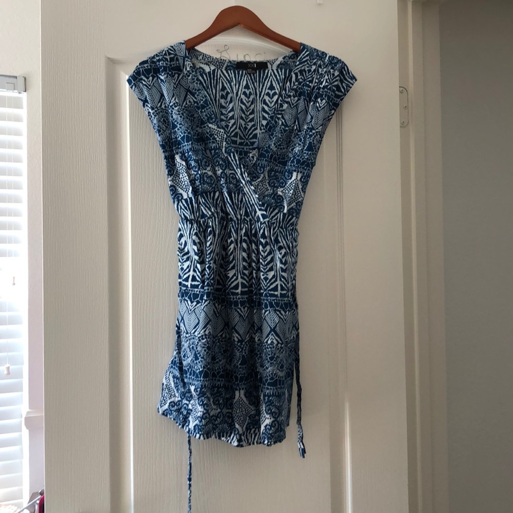 Blue Patterned dress